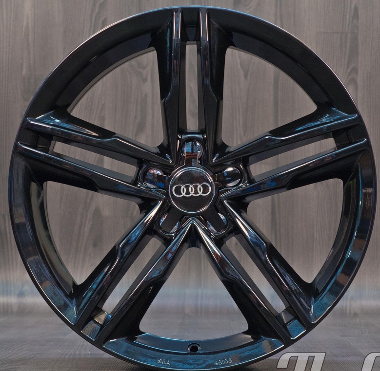 jante neuve en 17' 5x112 look Sport Black polish pour Audi 7.5x17"